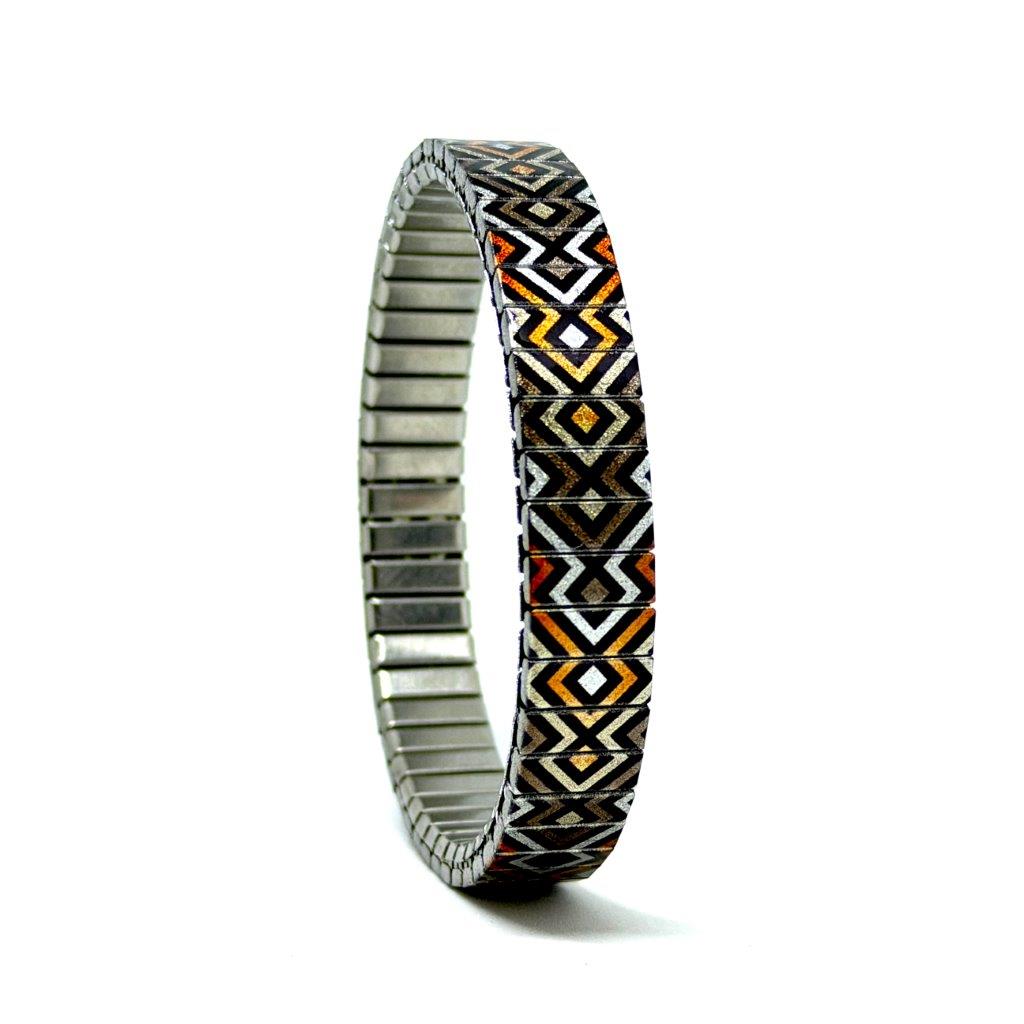 Checkers Maze earthy slim Armband | Urbandbracelets