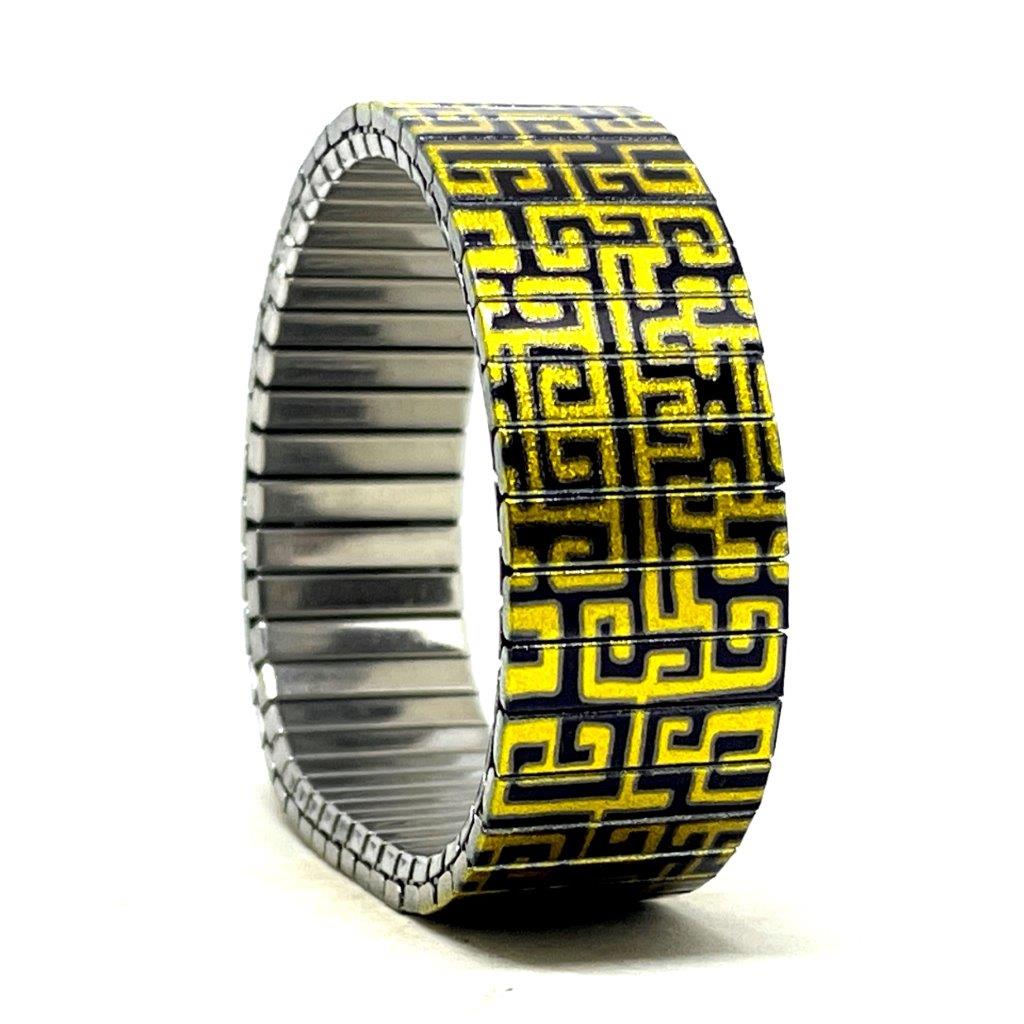 Checkers Maze Gold Metallic