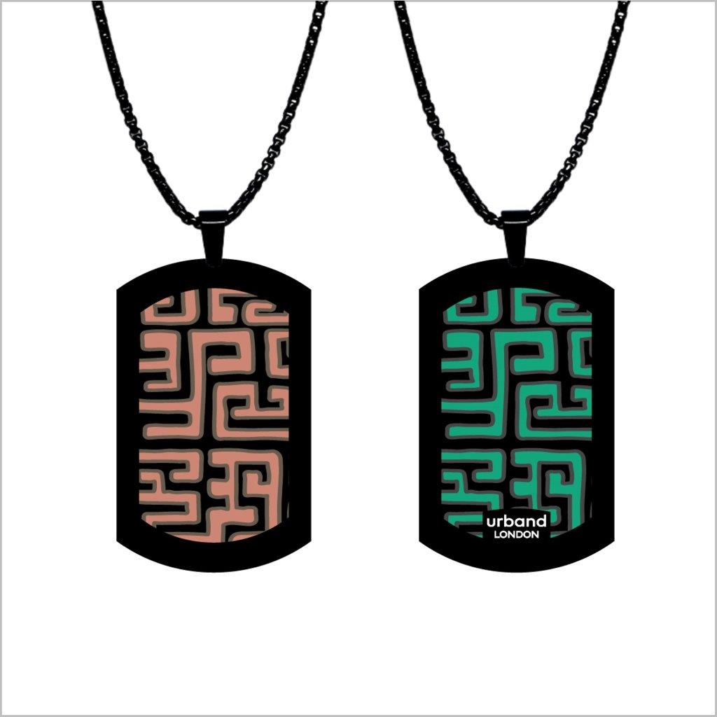 Checkers Maze Orange/Green Metallic