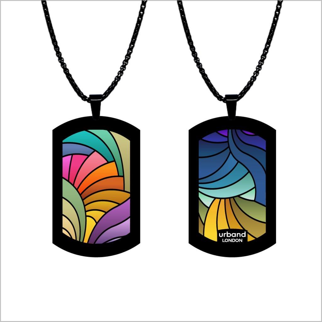 Checkers Maze Rainbow metallic