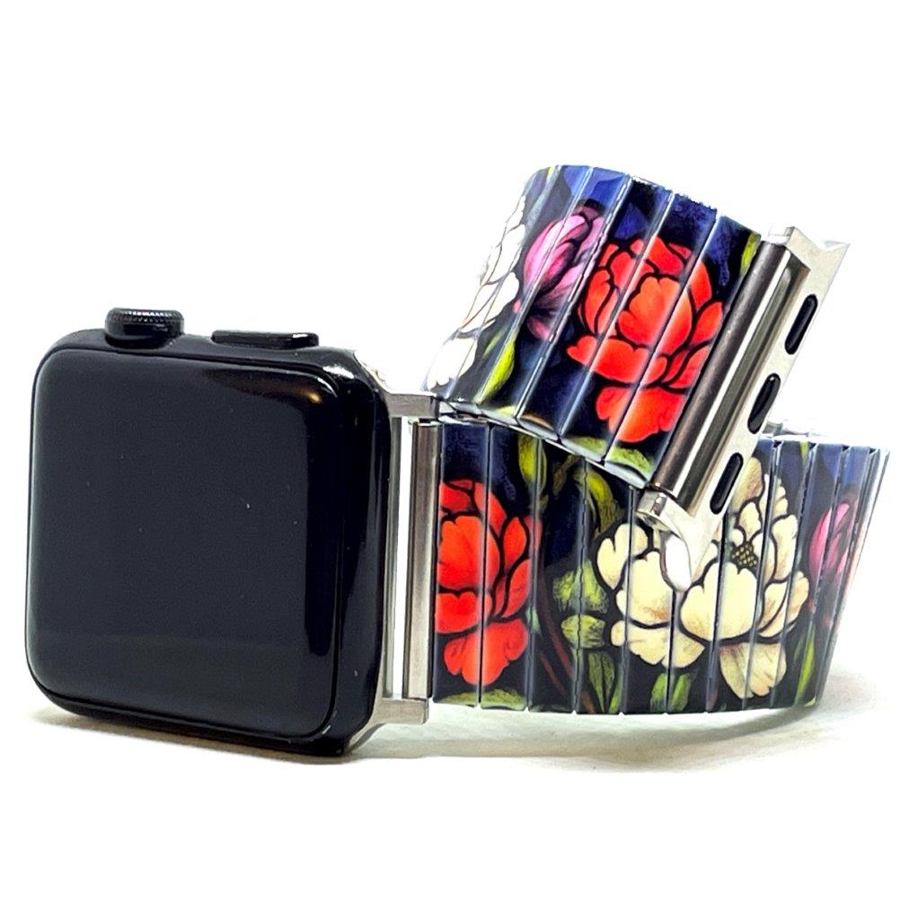 Flowers Garden Red Roses Applewatch bracelet