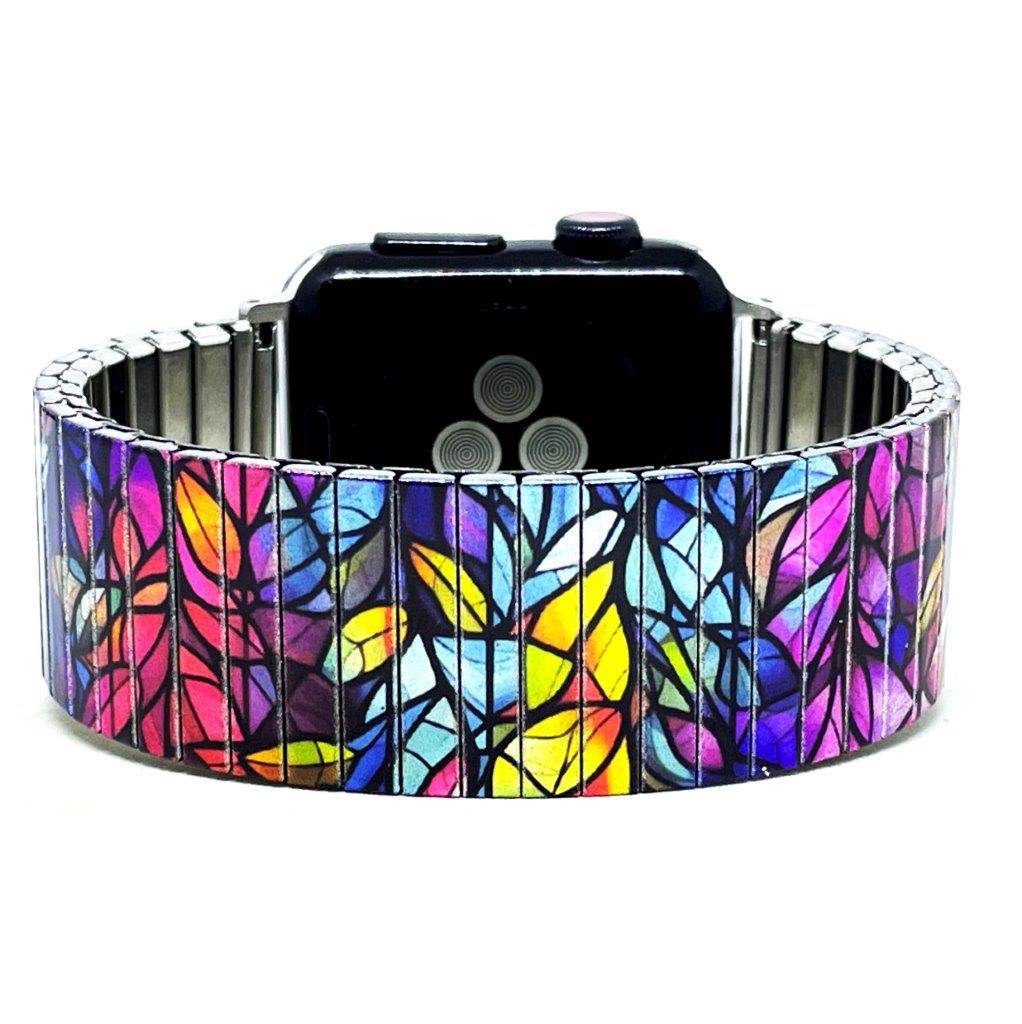 Flowers Garden Sunset Leaves Applewatch bracelet