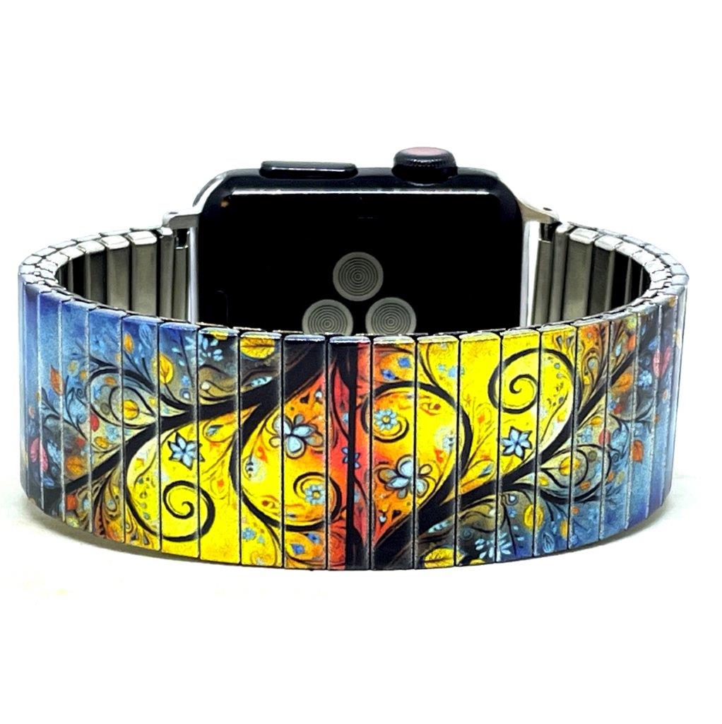 Flowers Garden Sunny Leaves Applewatch bracelet