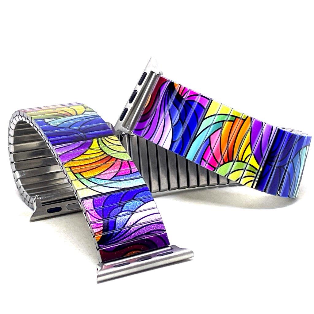 Checkers Maze Rainbow Metallic