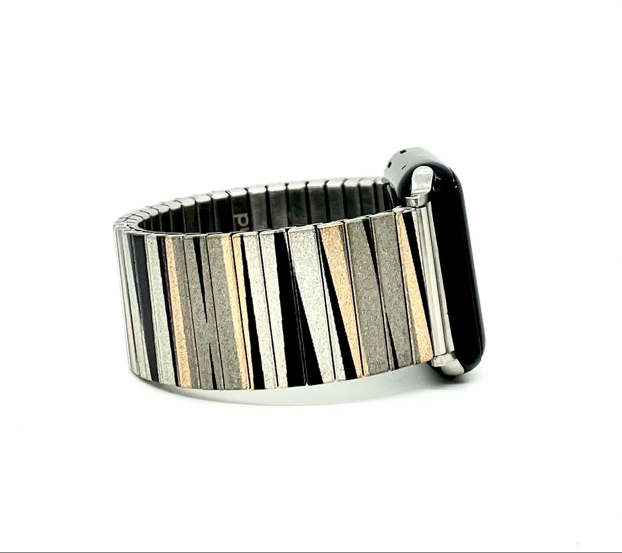 Lines Art timeless gold metallic - bestseller Applewatch armband 2023 - 2024