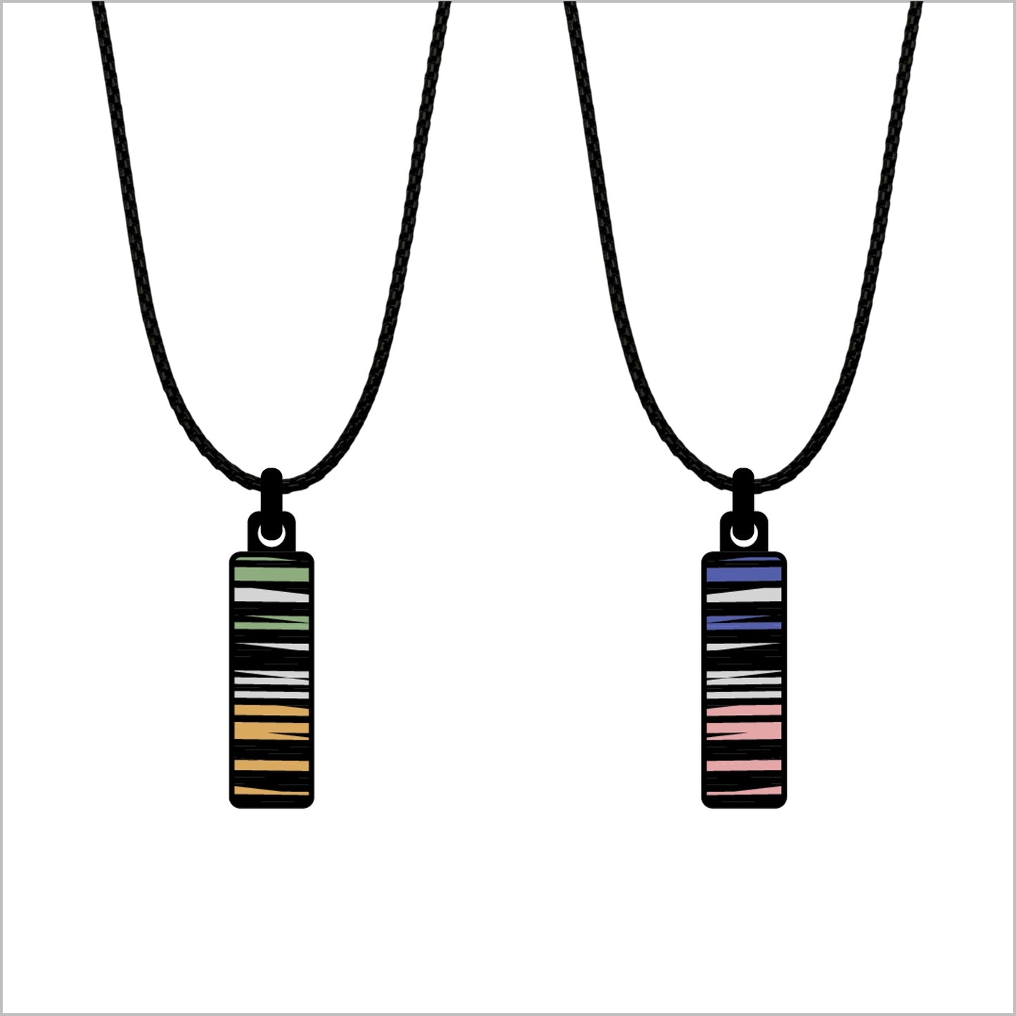 Lines Art Pendant Neutral |Minimalistische hanger