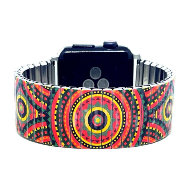 Checkers Orange Applewatch bracelet