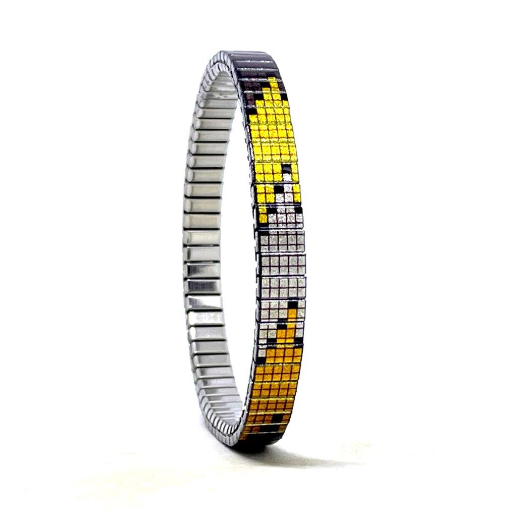 Soho Golden Pixels - 6mm Superskinny Armband