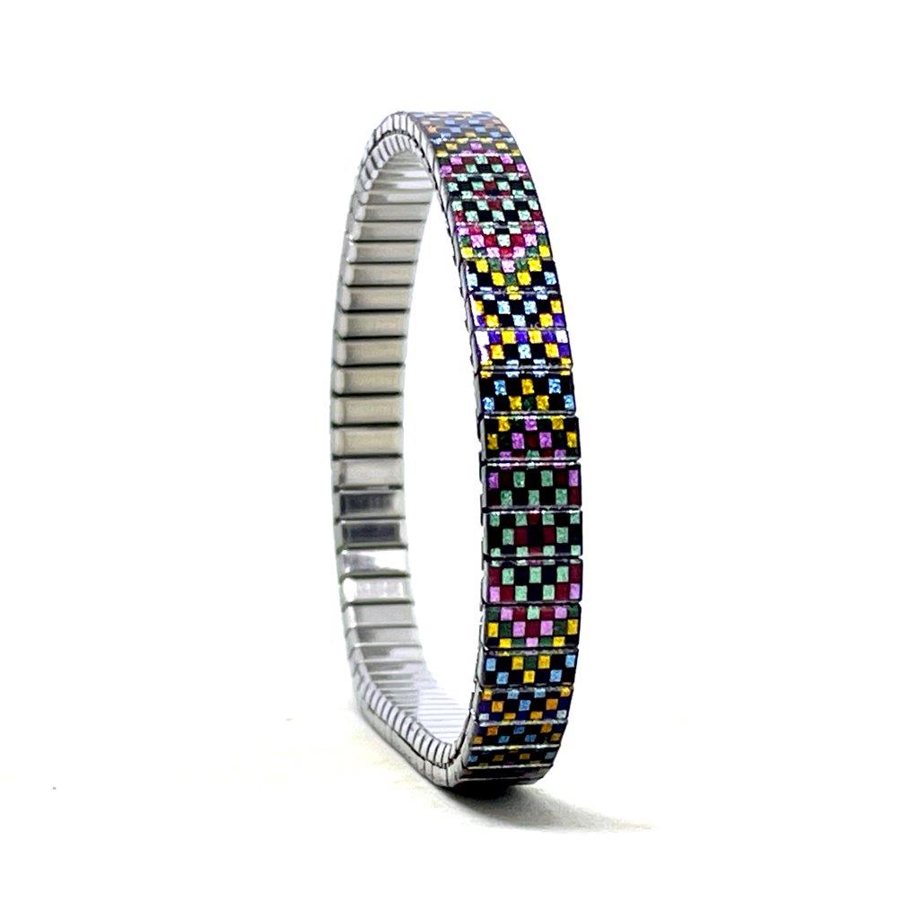 Soho Pastel Pixels - 6mm Superskinny Armband