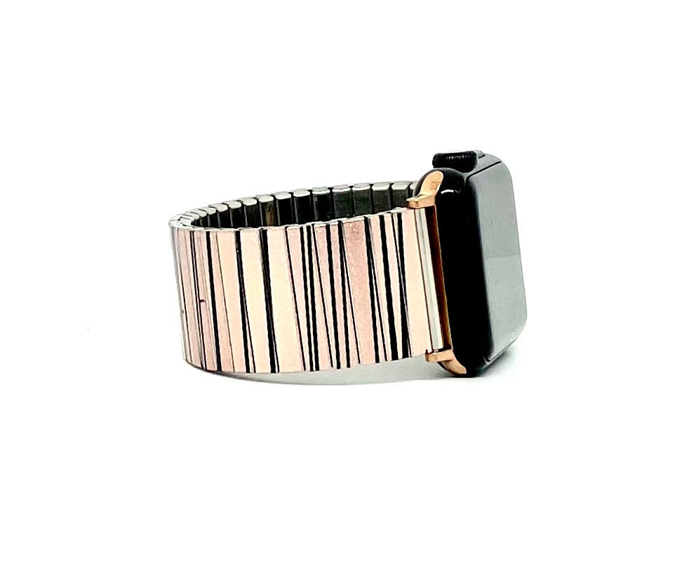Stripes Rosegold applewatch bracelet