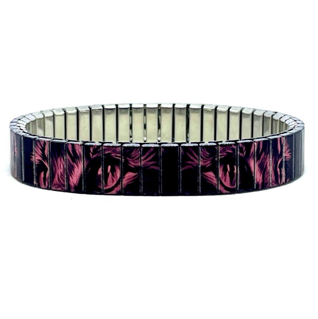 Tattoo Cats fuchsia armband