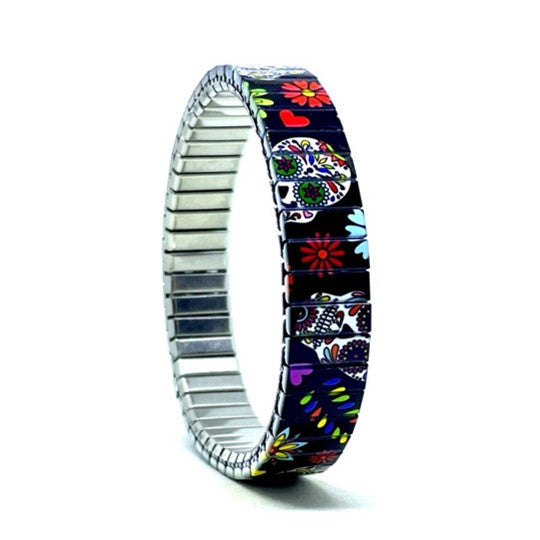 Sugar Skulls 15W rekbare armband
