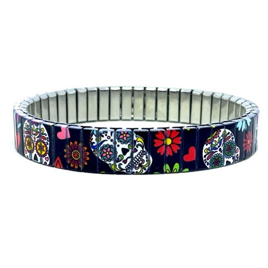 Sugar Skulls 15W rekbare armband