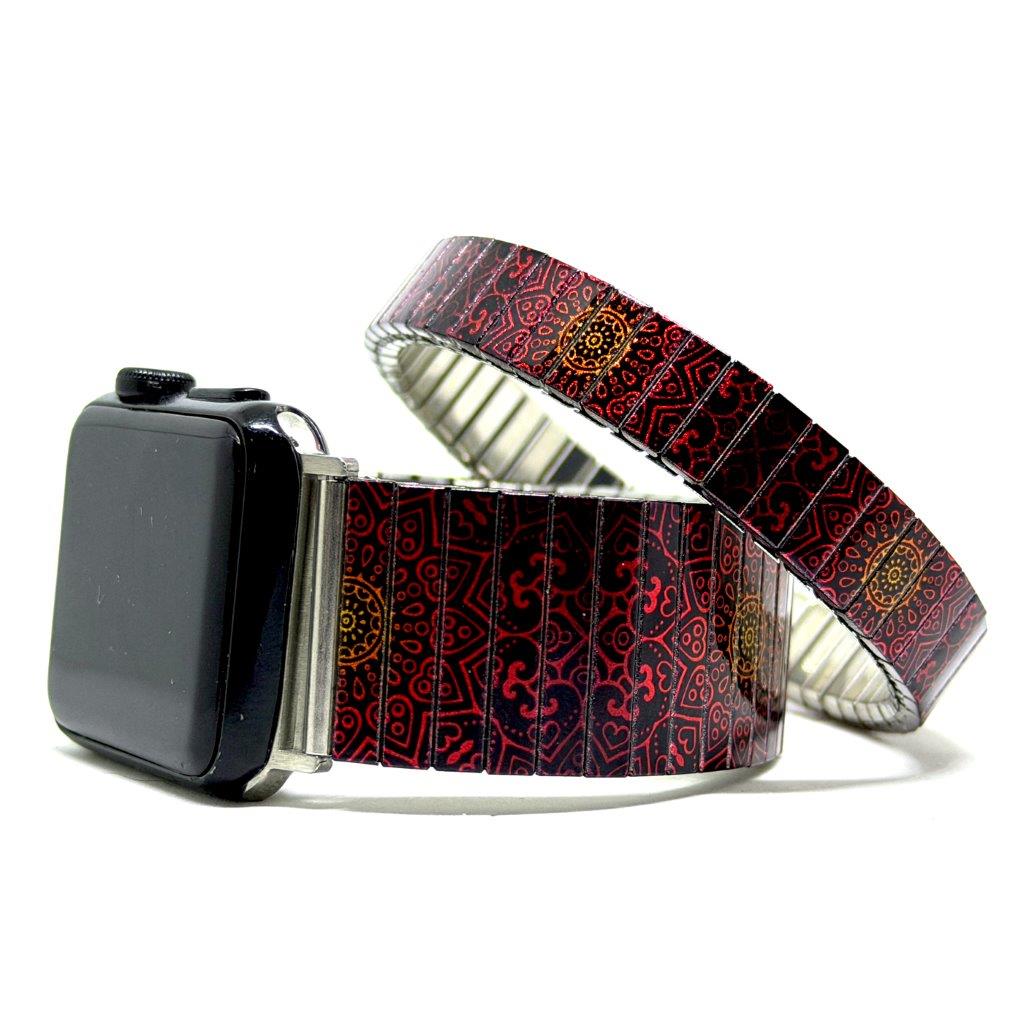 Mandala Daisies Deep red