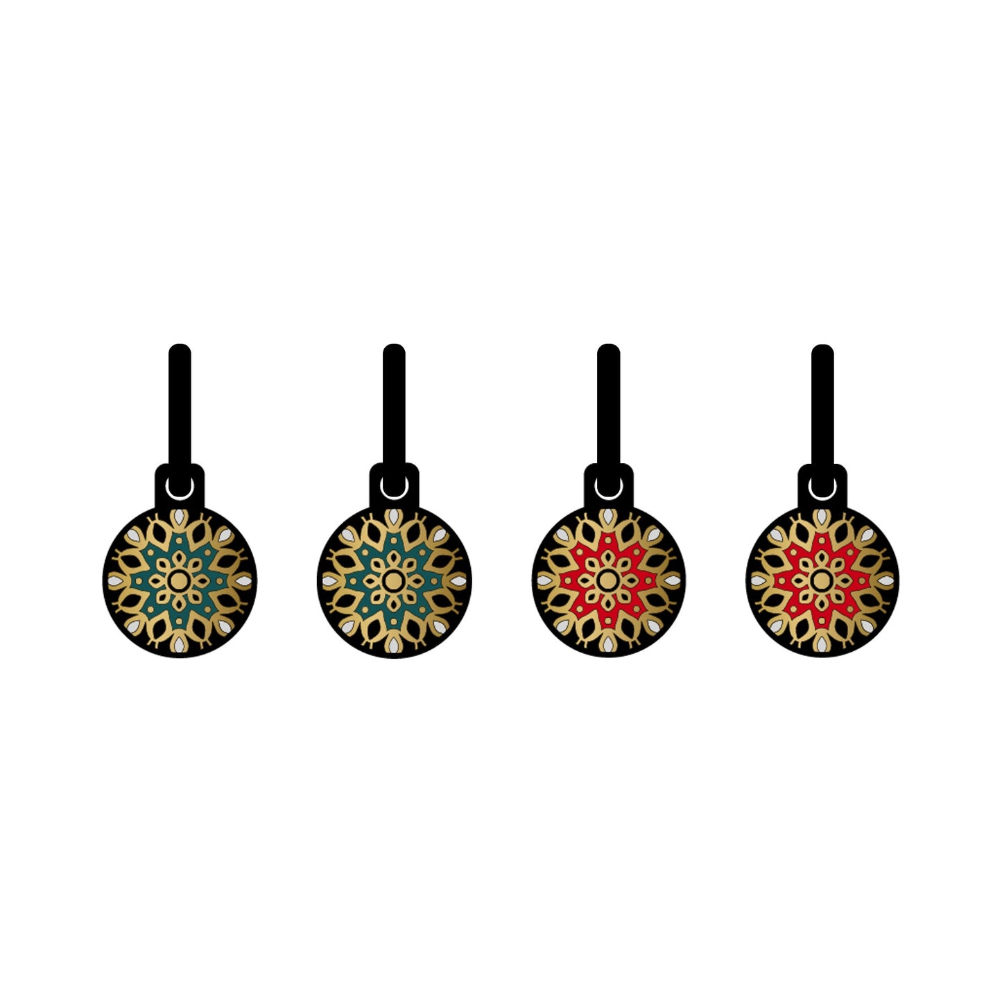 Chick green and orange Ambience metallic Oorbellen