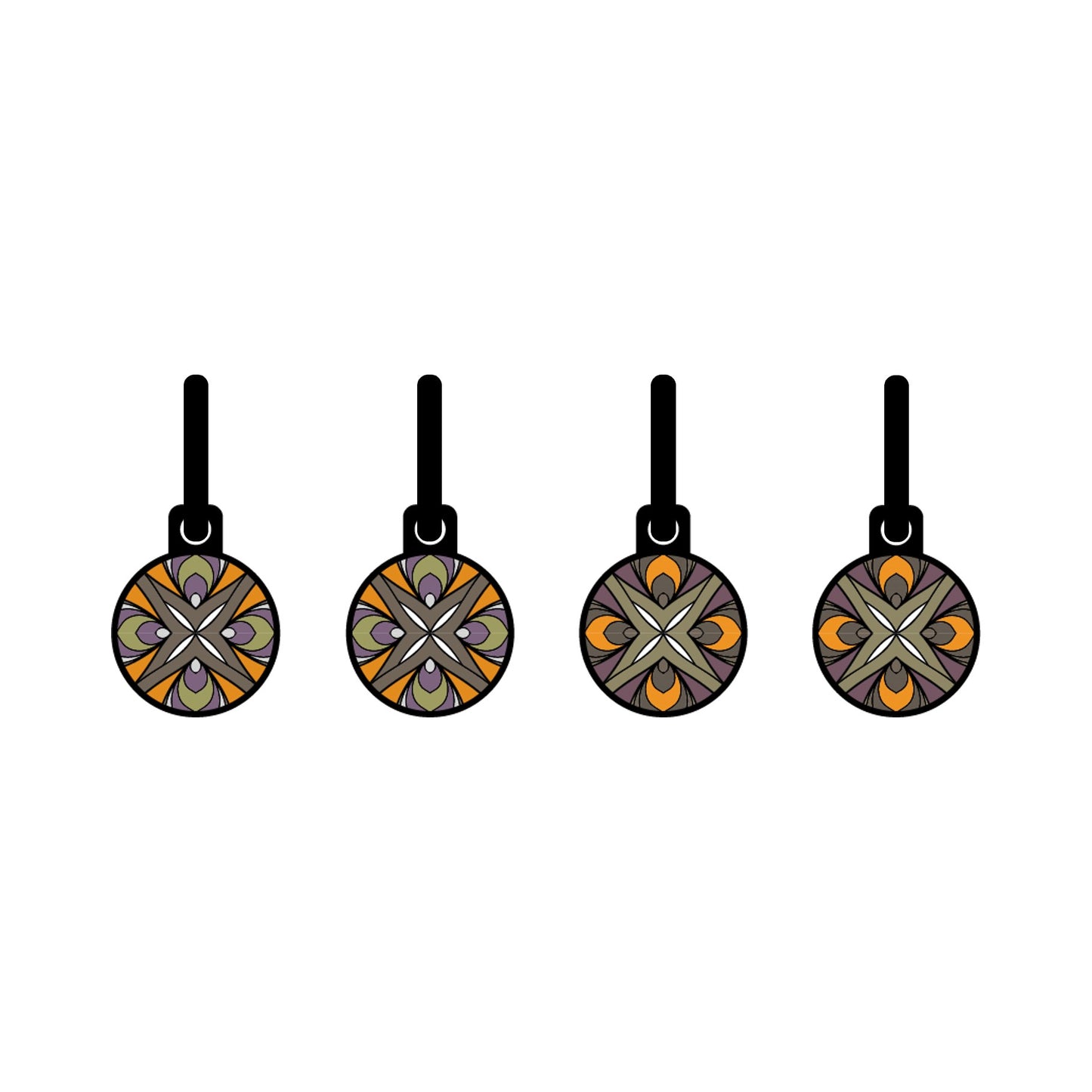 Copper Shield Ambience metallic rond Oorbellen