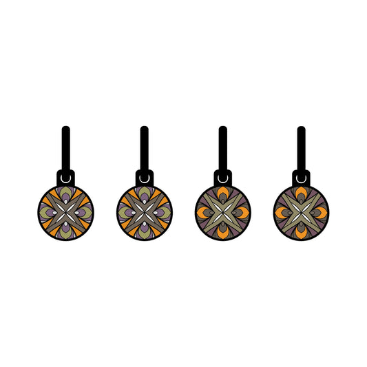 Copper Shield Ambience metallic rond Oorbellen
