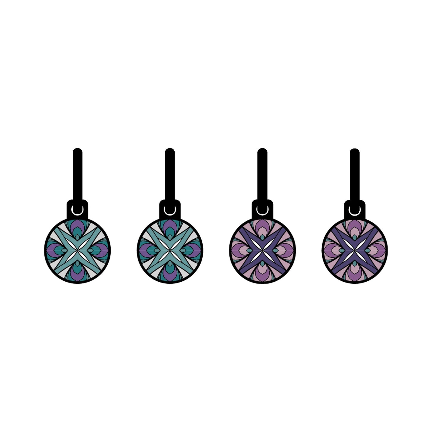 Pastel Shield Ambience Oorbellen | Metallic Bloemen – Urbandbracelets