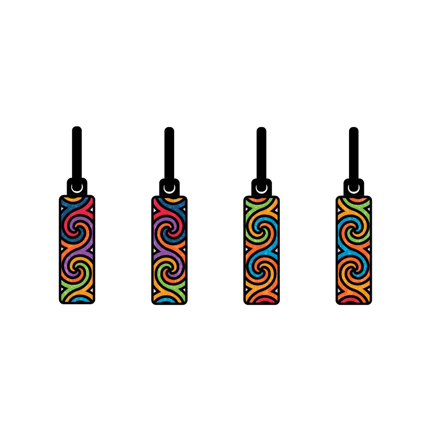 Funky spiral Ambience metallic Oorbellen