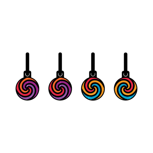 Funky spiral Ambience metallic Oorbellen