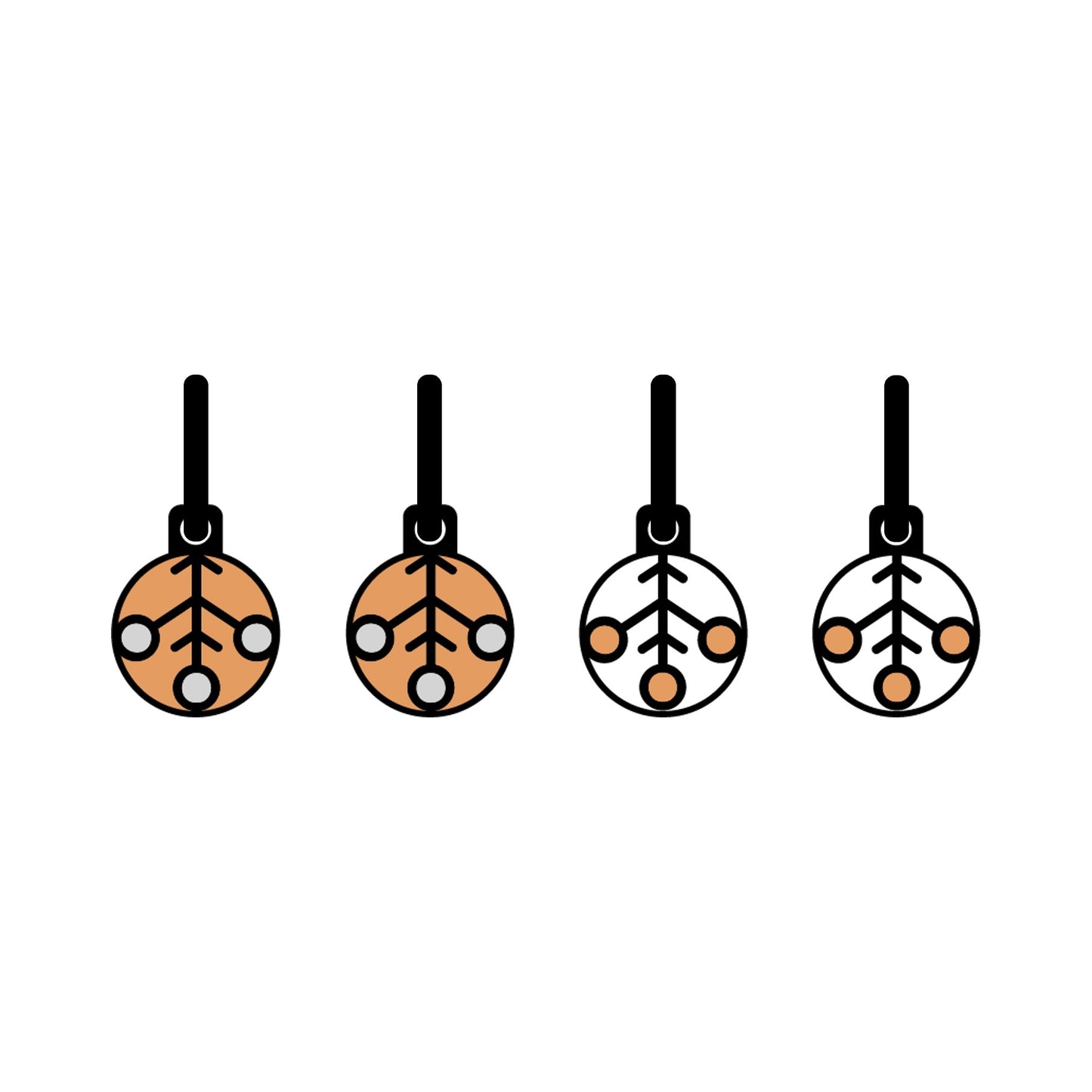 Golden arrows Ambience metallic Oorbellen