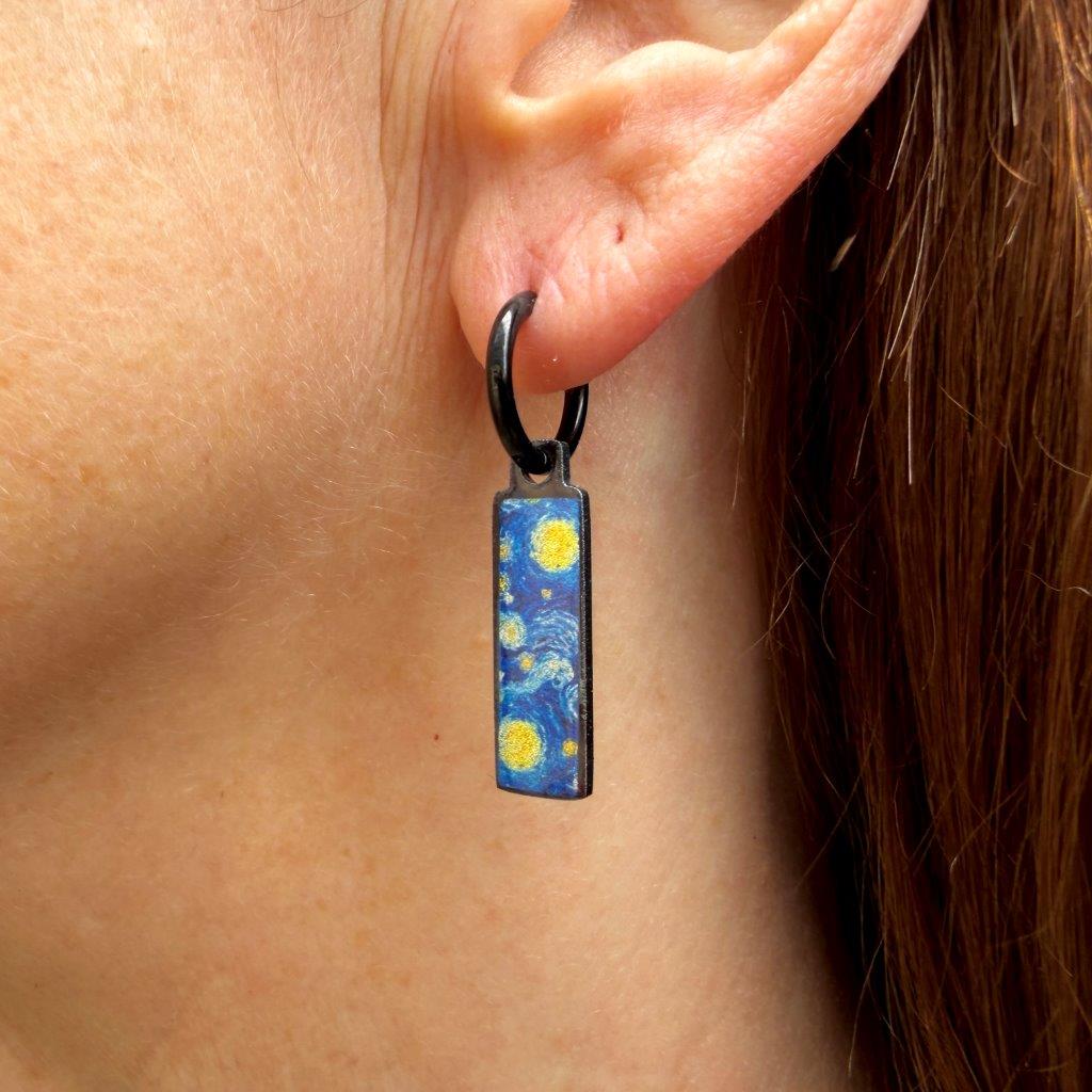 Van Gogh Sterrennacht Oorbellen | Art Metallic – Urbandbracelets
