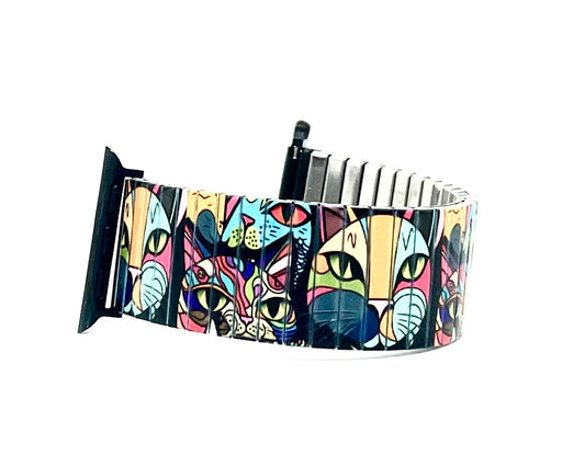 Art Popart cats Applewatch bracelet