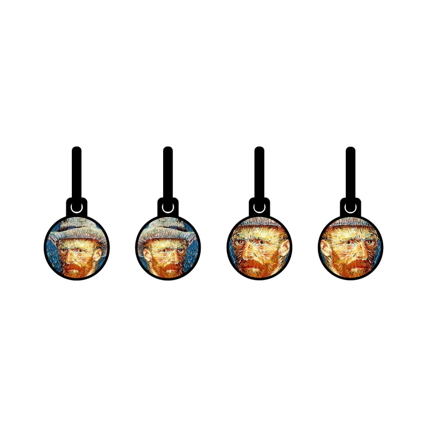 Van Gogh Zelfportret Oorbellen | Art Metallic – Urbandbracelets