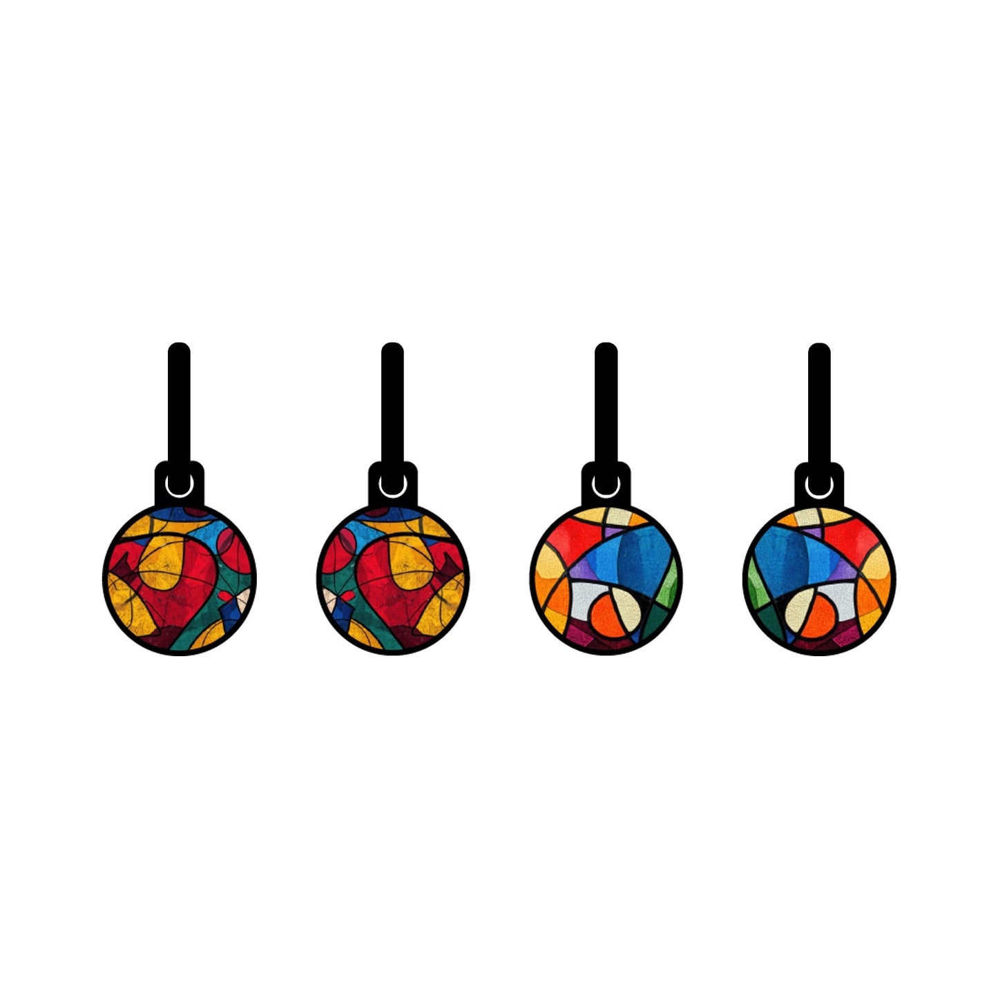 Art Colourful Cubism Oorbellen | Metallic Kubisme – Urbandbracelets