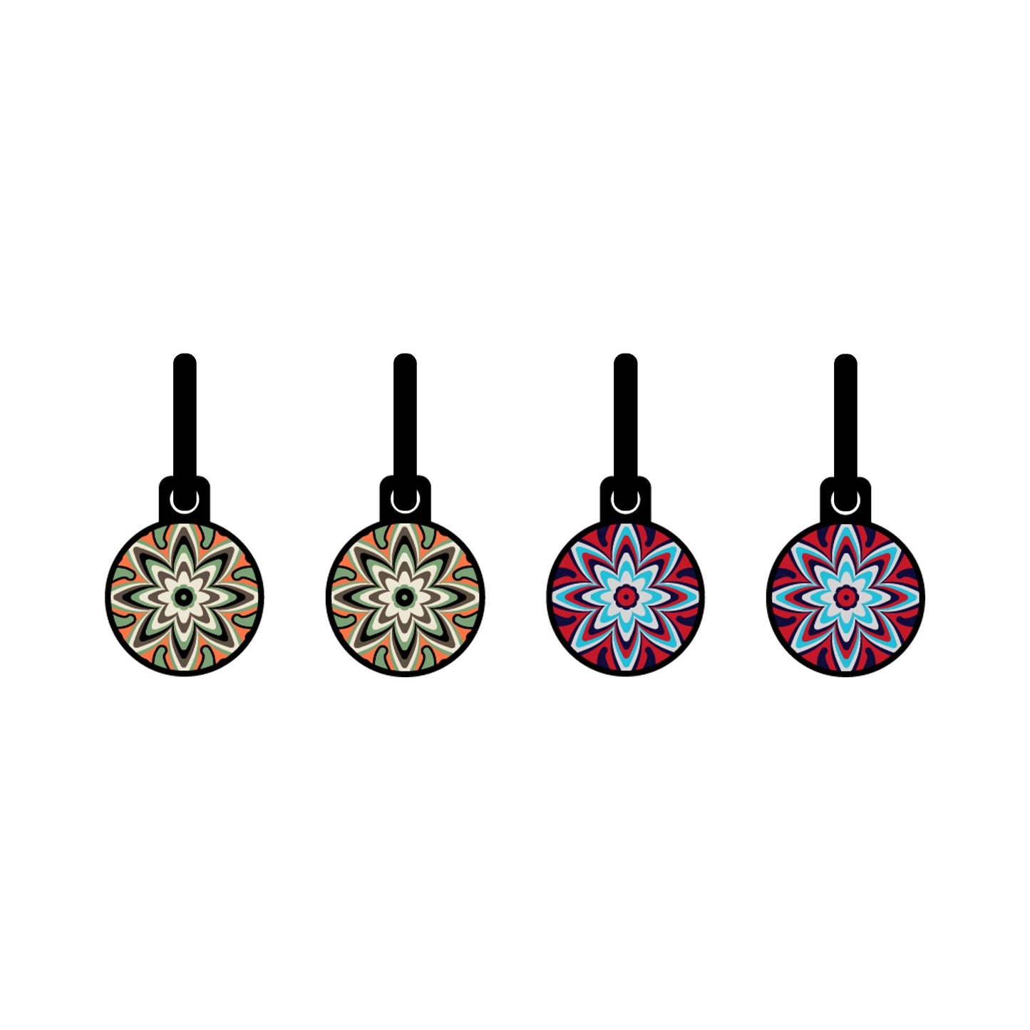 Carnival Golden Red Star Fire Oorbellen | Metallic Goud & Rood – Urbandbracelets