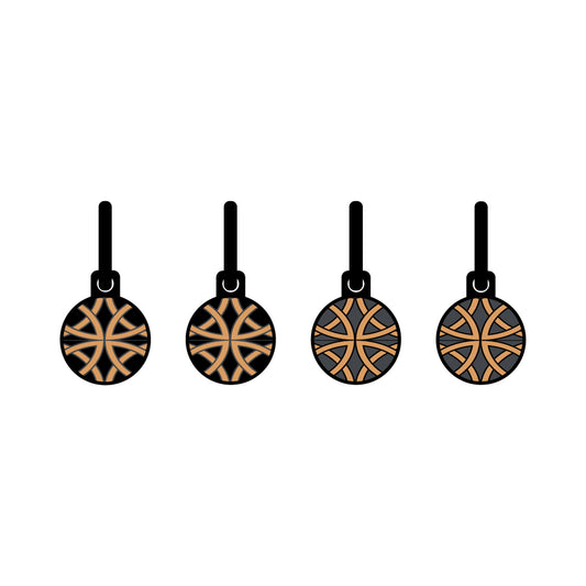 Celtic Black and Gold Shield metallic oorbellen