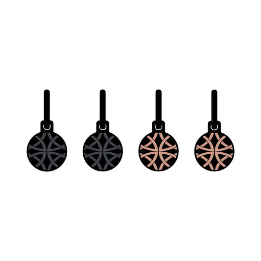 Celtic Suddl Graphyte Shield metallic oorbellen