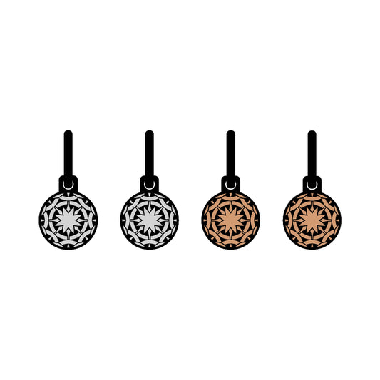 Celtic Flowers metallic oorbellen