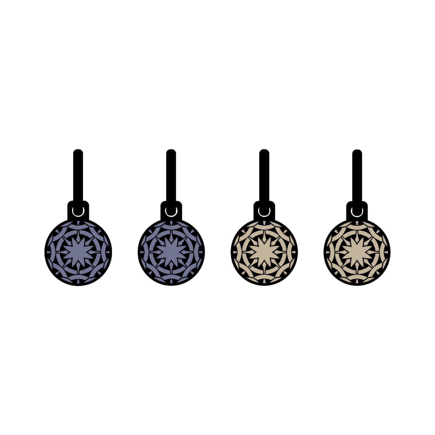 Celtic Champaigne Flowers metallic oorbellen