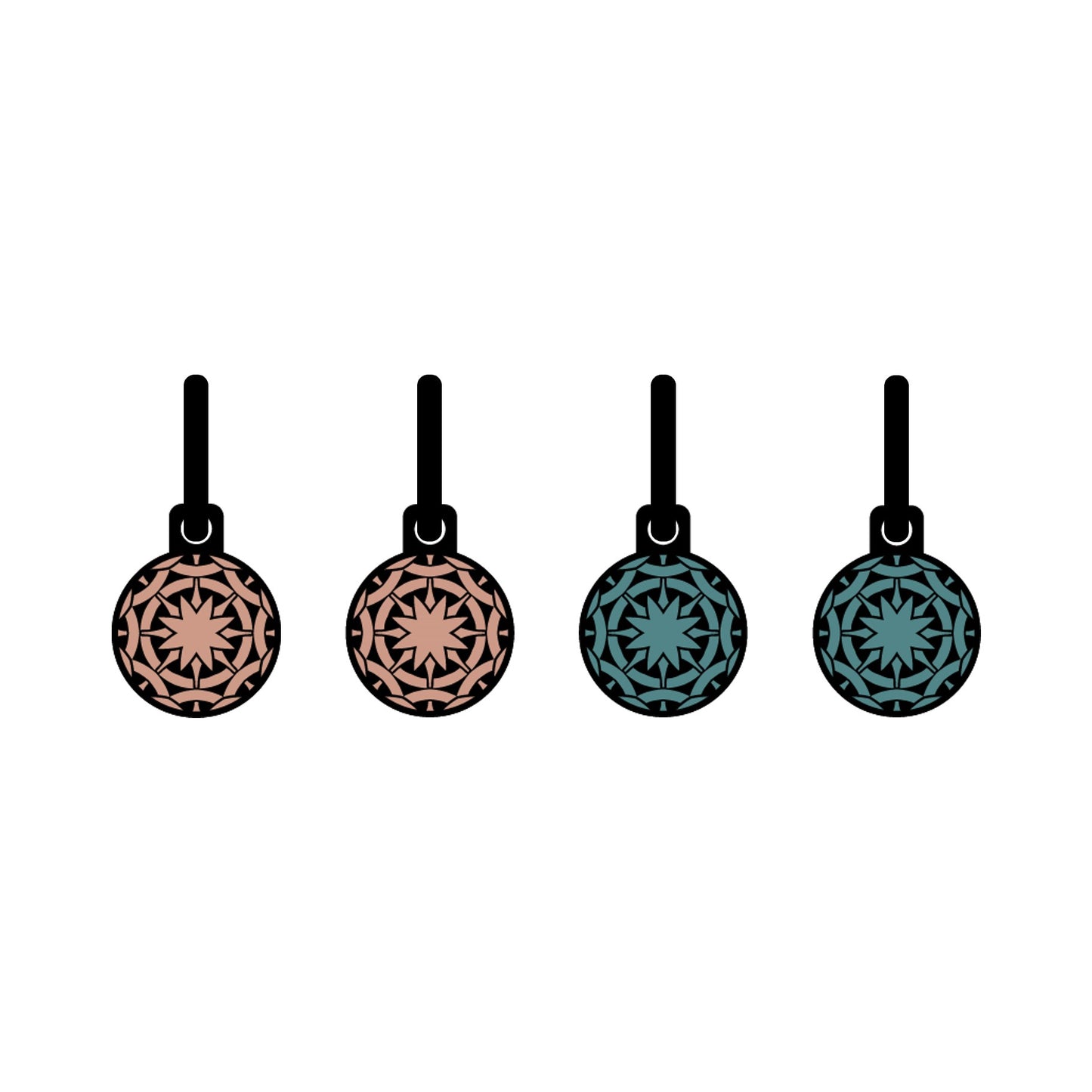 Celtic Green Flowers metallic oorbellen