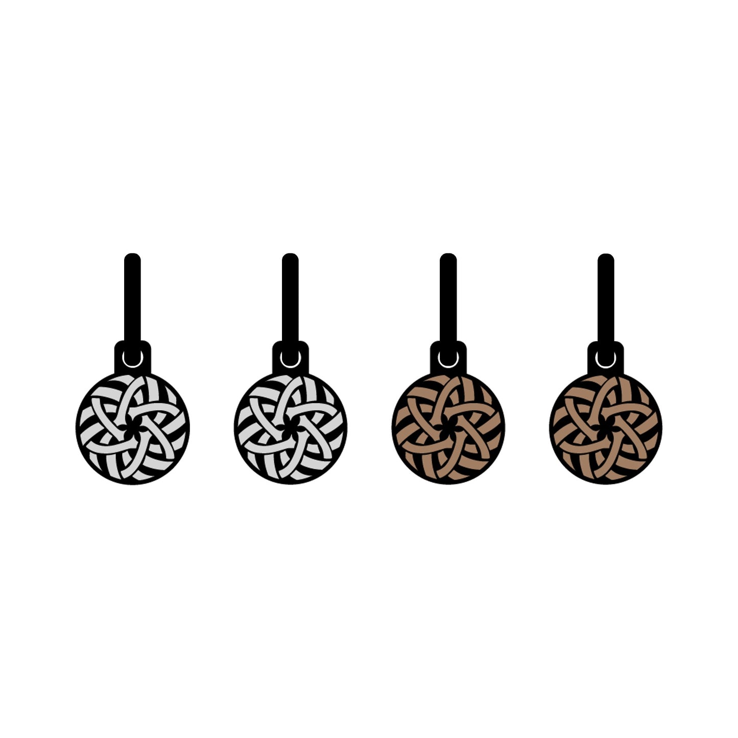 Celtic Viking Shield metallic oorbellen