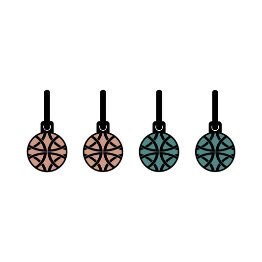 Celtic Rosegold green Shield metallic oorbellen