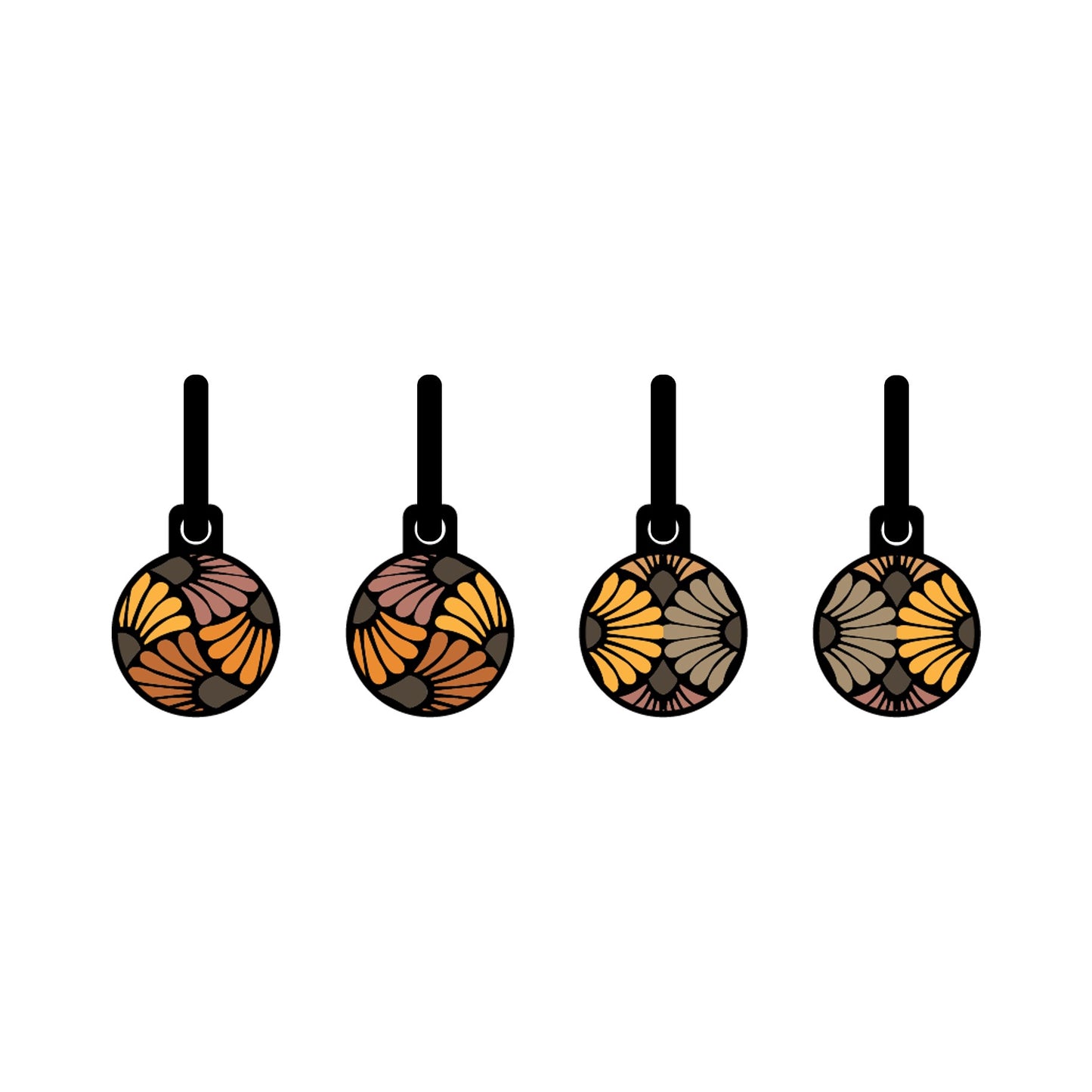 Checkers Kites Boho chic metallic oorbellen