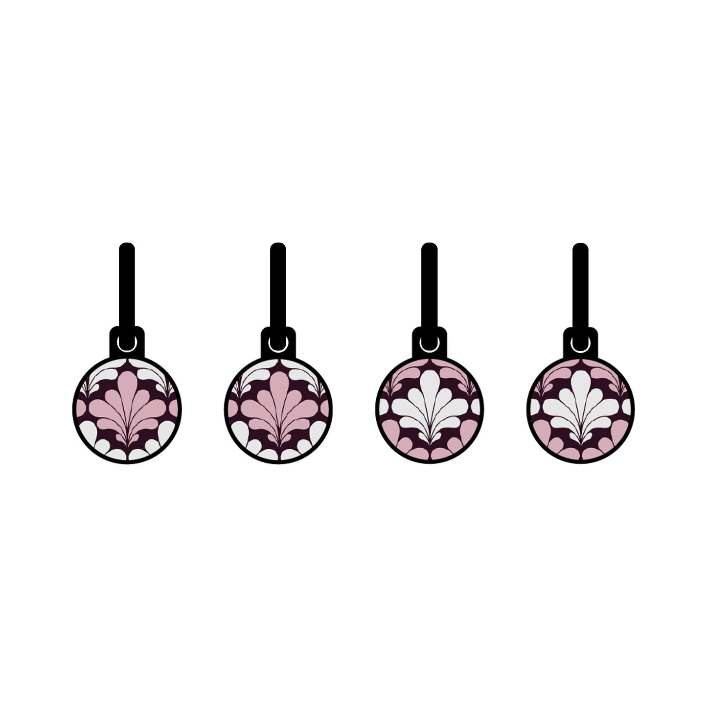 Checkers Kites Flowers metallic oorbellen