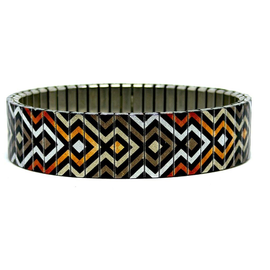 Checkers Maze Earthy Regular Armband | Urbandbracelets