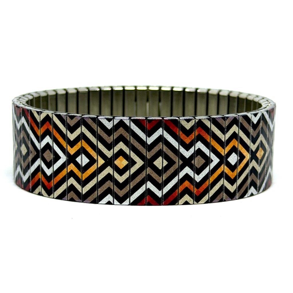 Checkers Maze earthy Kingsize Bracelet | Urbandbracelets