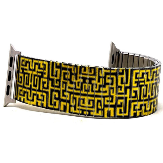 Checkers Maze Gold metallic Applewatch bracelet