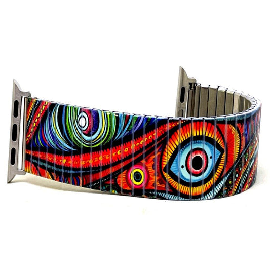 Checkers Orange evil eye applewatch bracelet