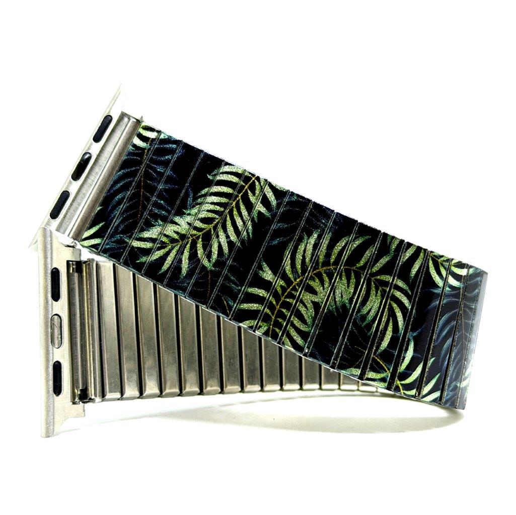 Cool Blossom Green Forrest metallic- Apple watch Bracelet