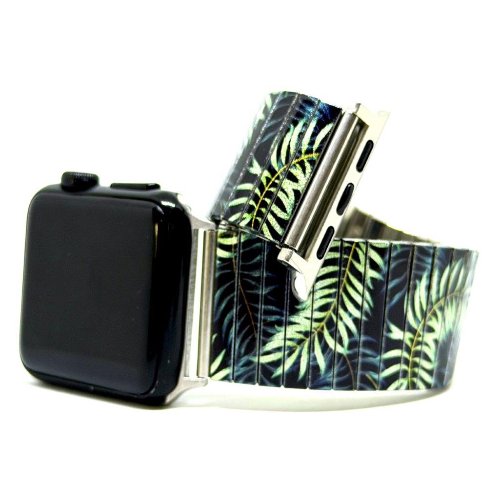 Cool Blossom Green Forrest metallic- Apple watch Bracelet