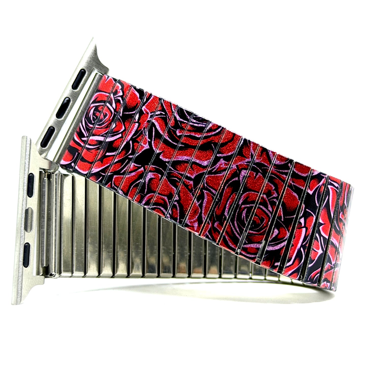 Cool Blossom Roses Forever metallic- Apple watch Bracelet