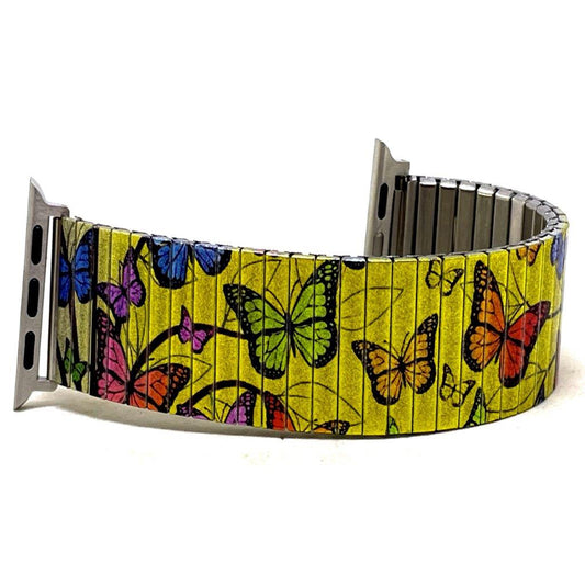 Cool Blossom Butterflies golden sunset Applewatch bracelet