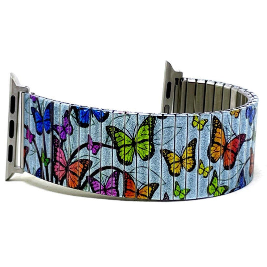 Cool Blossom Butterflies blue sky Applewatch bracelet