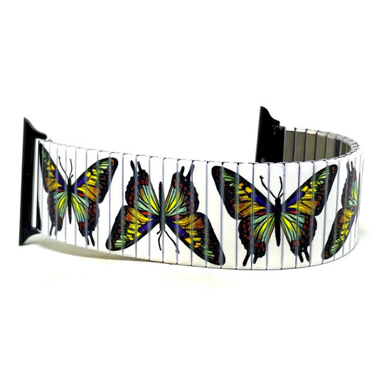 Cool Blossom Butterfly Applewatch Bracelet - Witte Vlinder