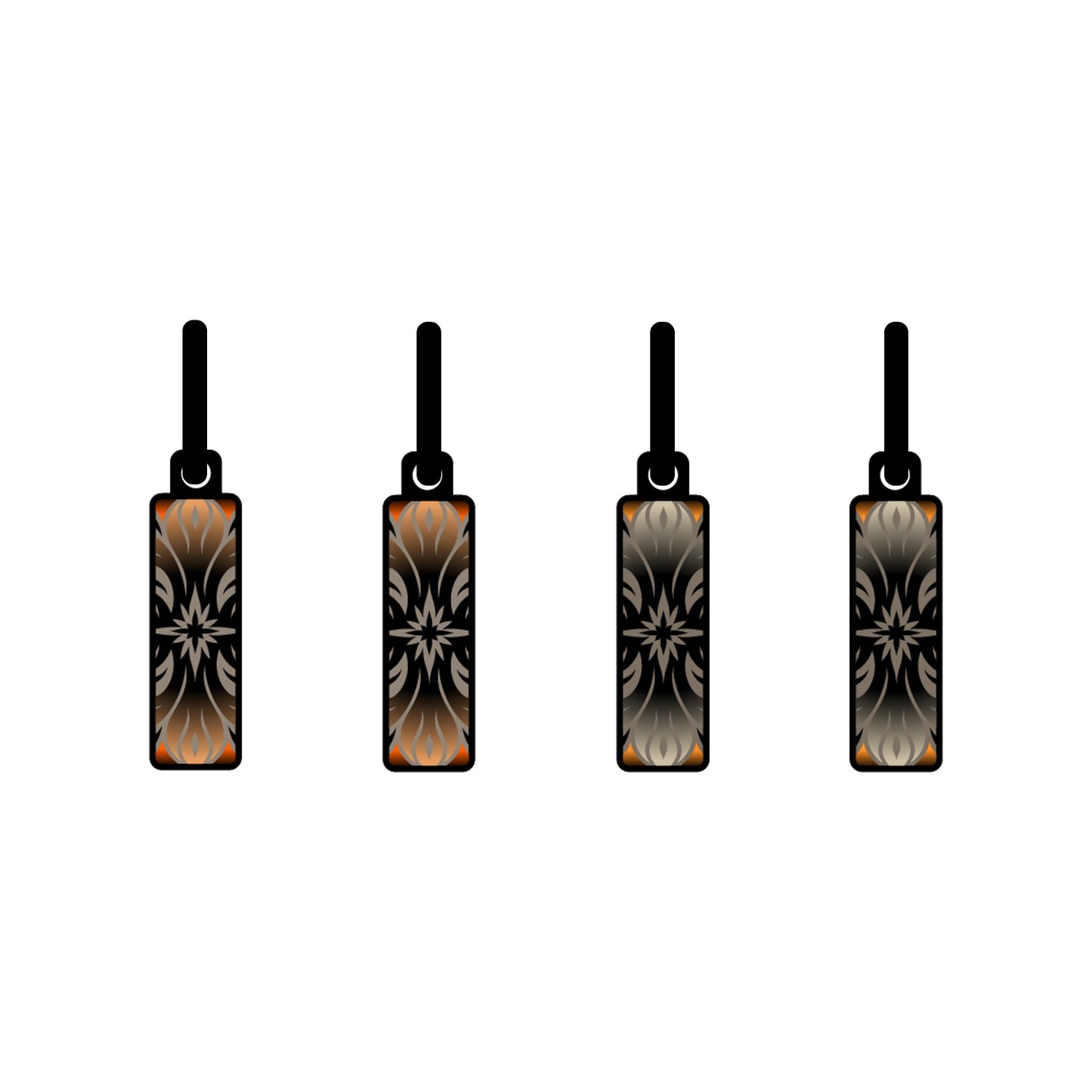 Flowers Cross metallic oorbellen